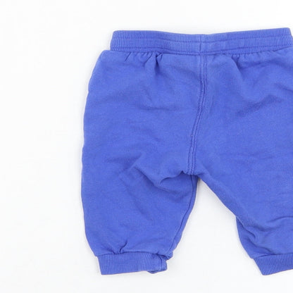 H&M Boys Blue  Cotton Jogger Trousers Size 3-6 Months  Pullover