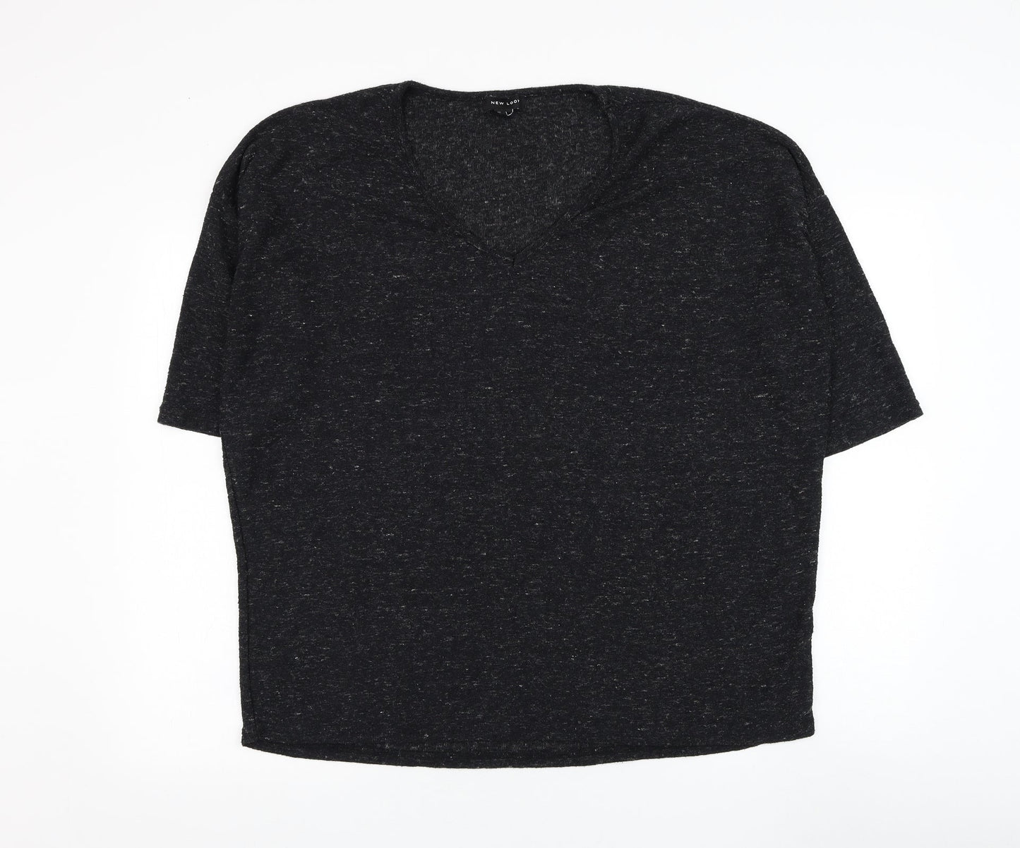 Womens UK Size L New Look Black Pullover Jumper