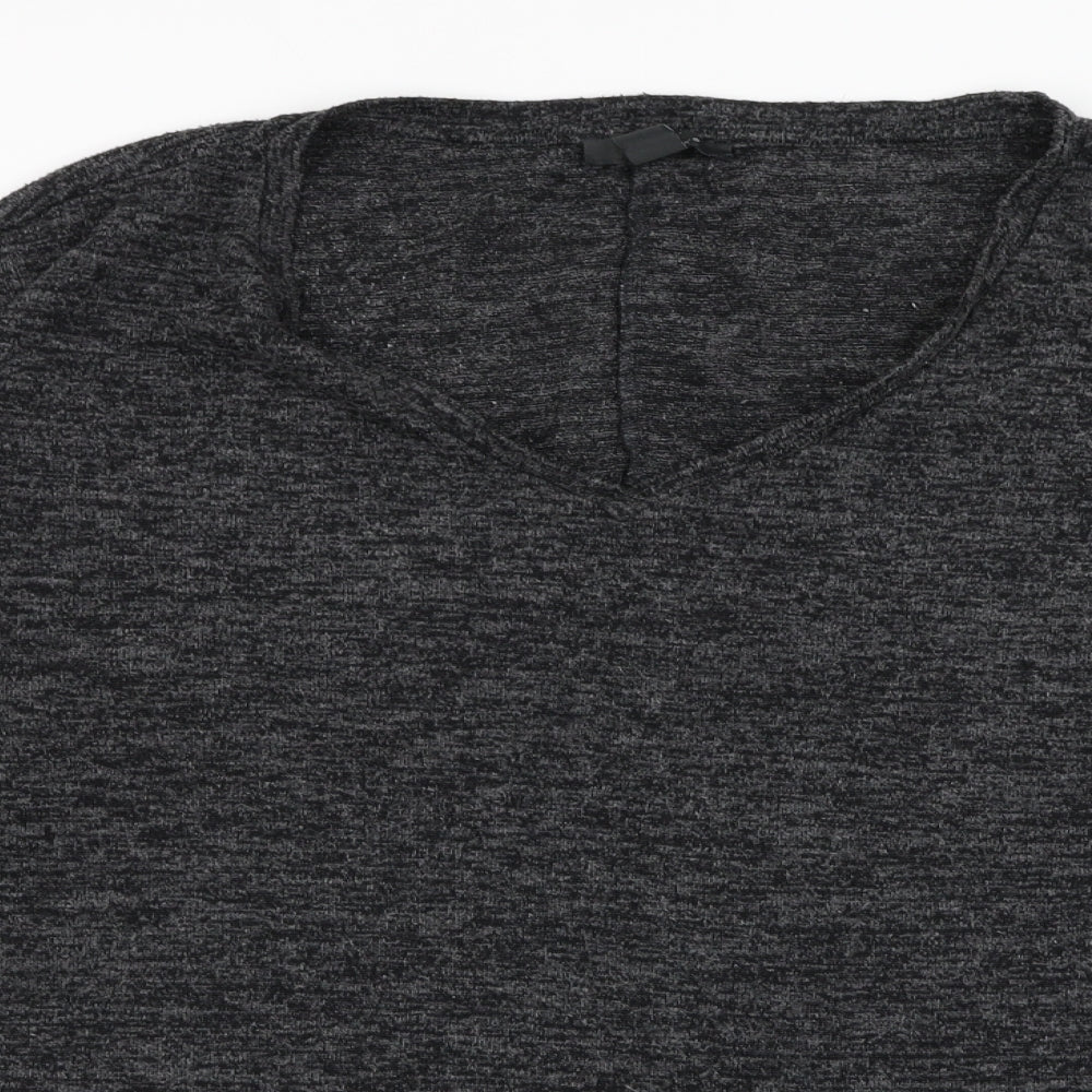 Primark Womens Grey Round Neck  Polyester Pullover Jumper Size 14