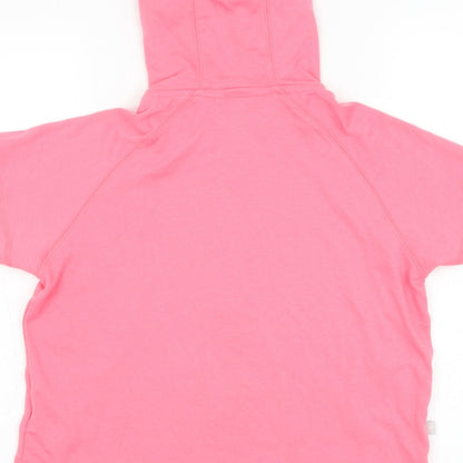 LA Gear Girls Pink  Polyester Full Zip Hoodie Size 8 Years  Zip