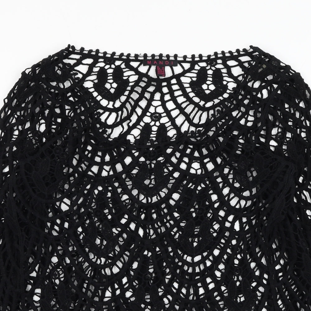 Womens UK Size 10 Mandi Black Pullover Jumper