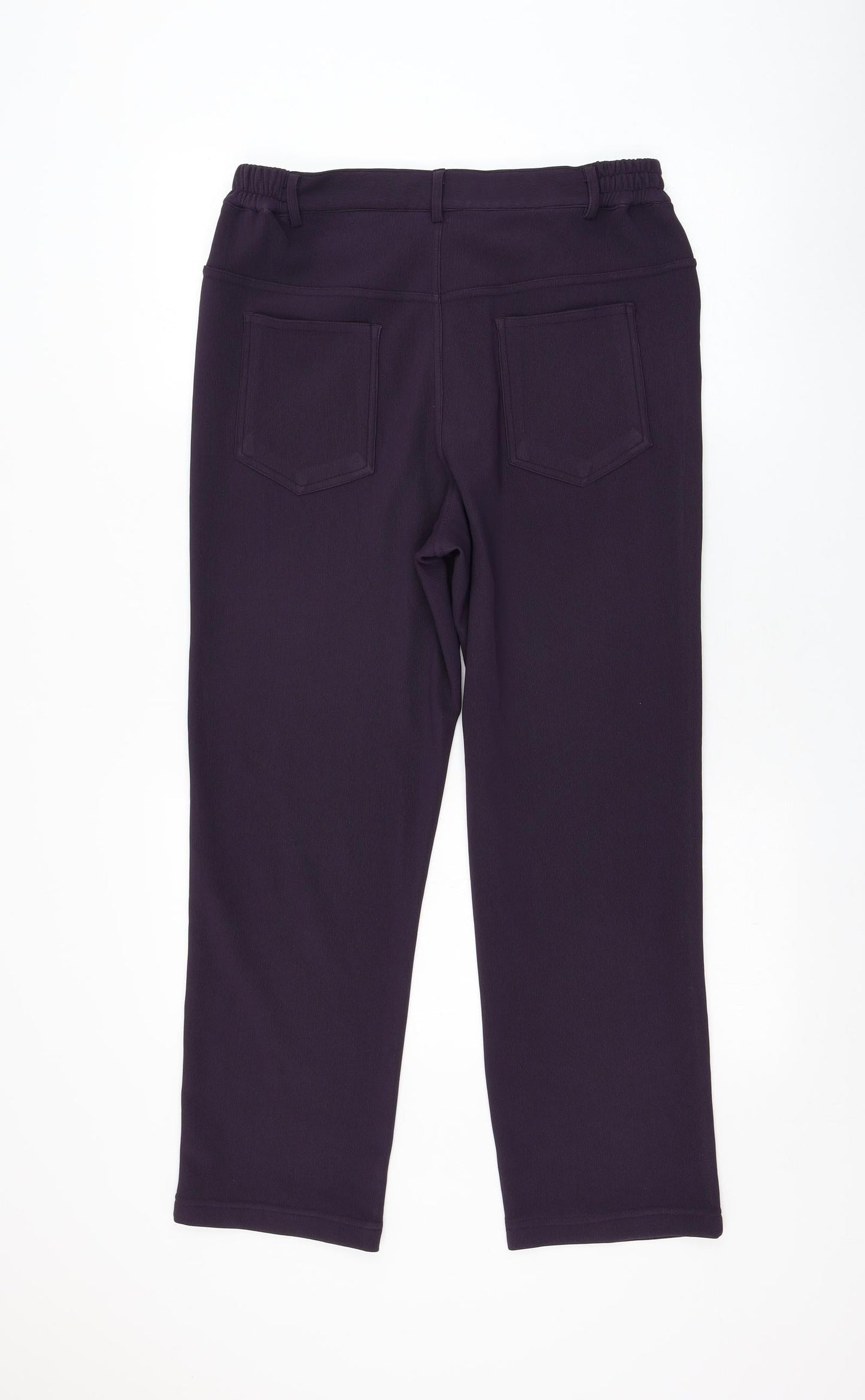 Womens UK Size 12 Casual Comfort Regular Fit  Purple Trousers