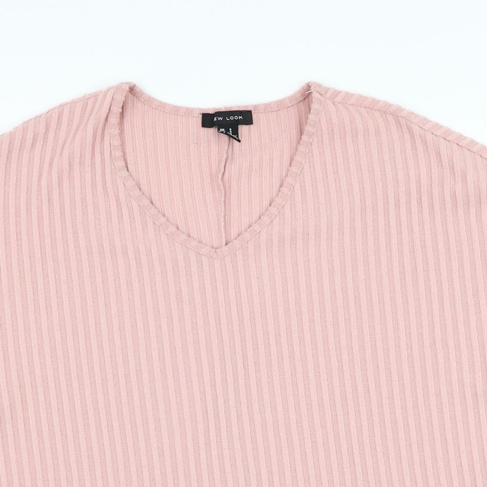 Womens UK Size S New Look Pink Pullover Jumper