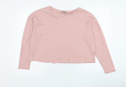 Womens UK Size M New Look Pink Pullover Jumper