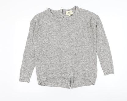 Womens UK Size S Papaya Grey Pullover Jumper
