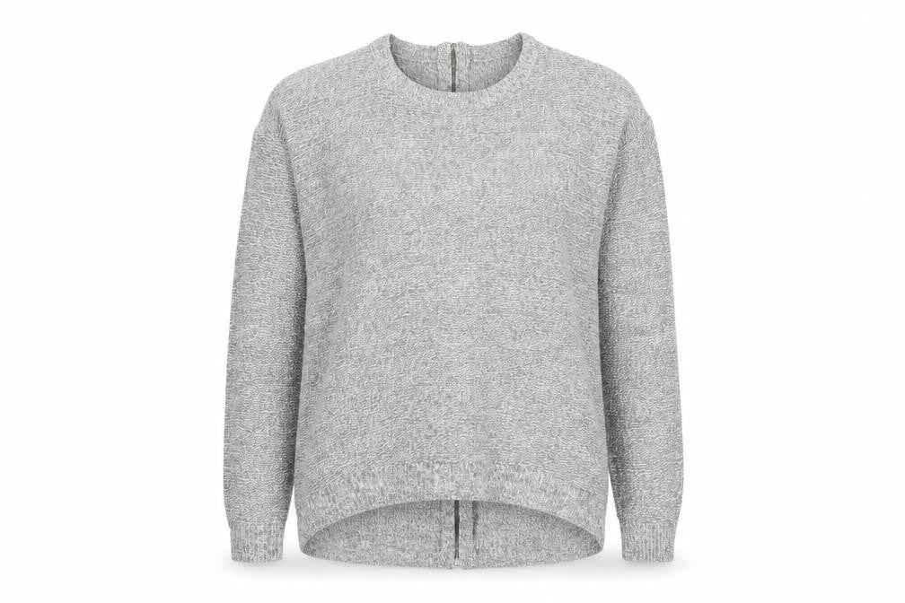 Womens UK Size S Papaya Grey Pullover Jumper
