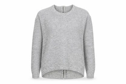 Womens UK Size S Papaya Grey Pullover Jumper