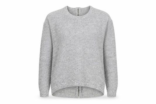Womens UK Size S Papaya Grey Pullover Jumper