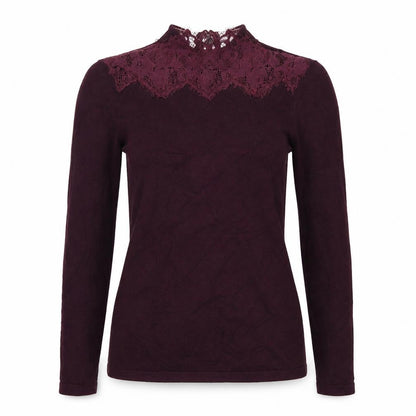 Womens UK Size S Warehouse Purple Pullover Jumper