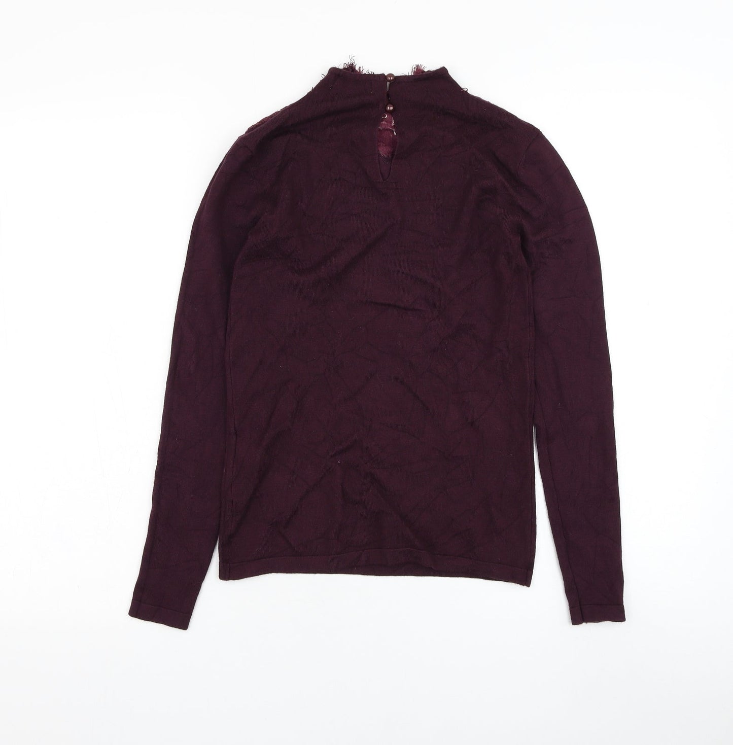 Womens UK Size S Warehouse Purple Pullover Jumper