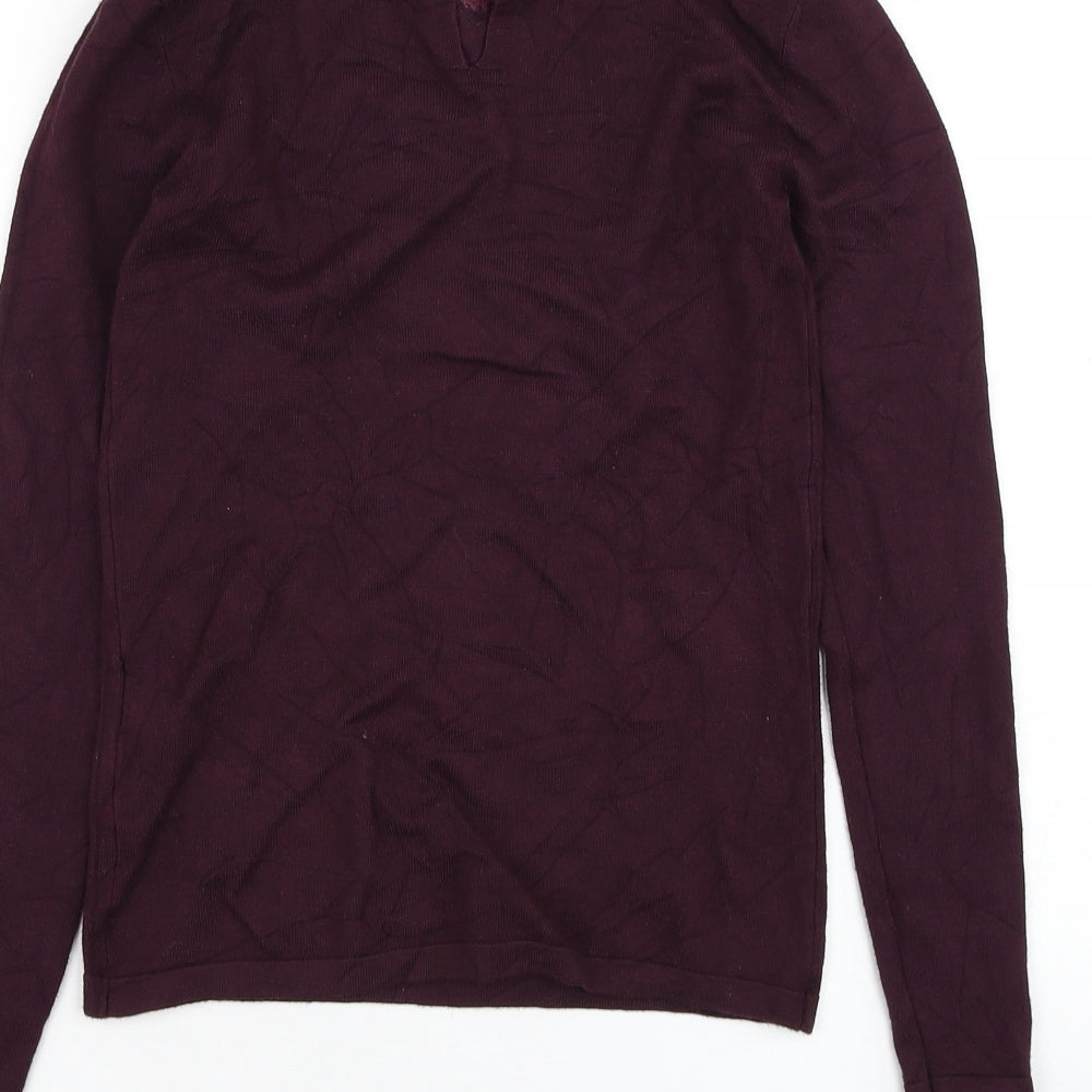 Womens UK Size S Warehouse Purple Pullover Jumper