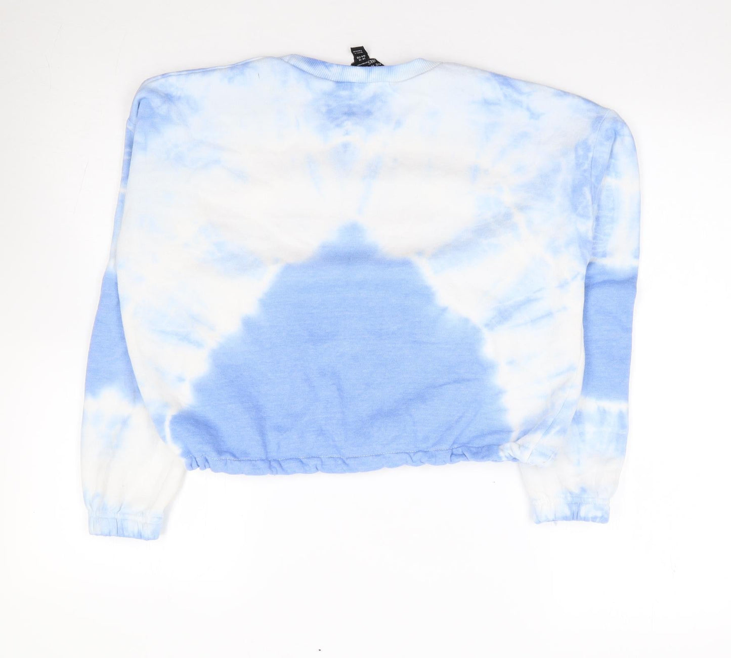 New Look  Girls Blue Geometric Polyester Pullover Sweatshirt Size 14-15 Years  Pullover - Heart