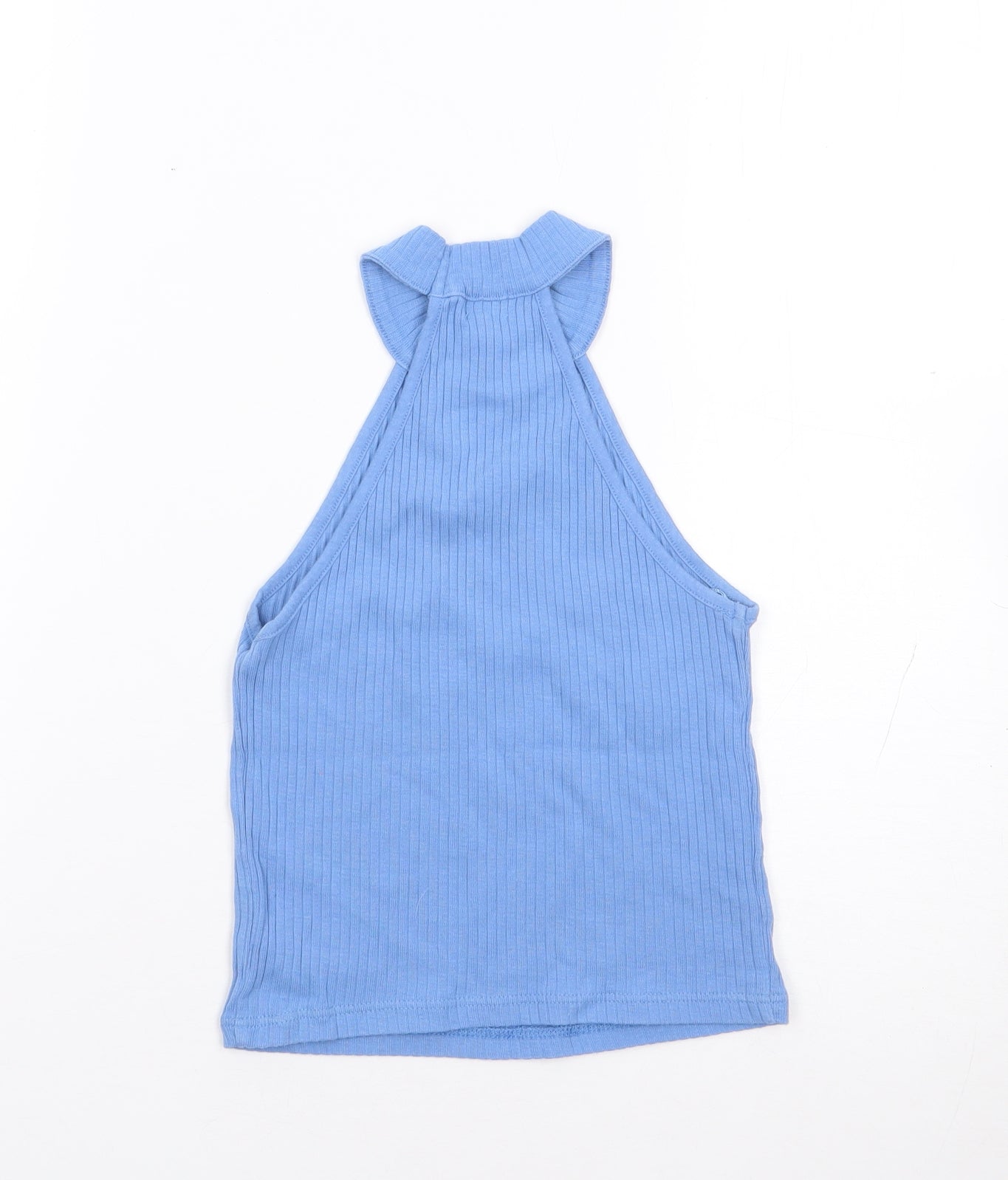 Womens UK Size 6 River Island Blue Jersey Tank