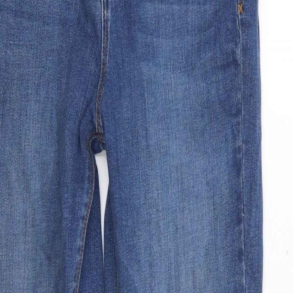 COLLUSION Womens Blue  Cotton Mom Jeans Size 25 L32 in Slim Zip