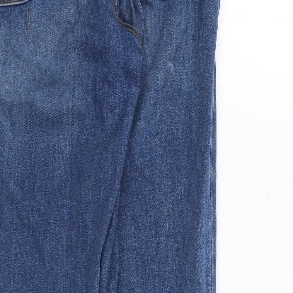 COLLUSION Womens Blue  Cotton Mom Jeans Size 25 L32 in Slim Zip