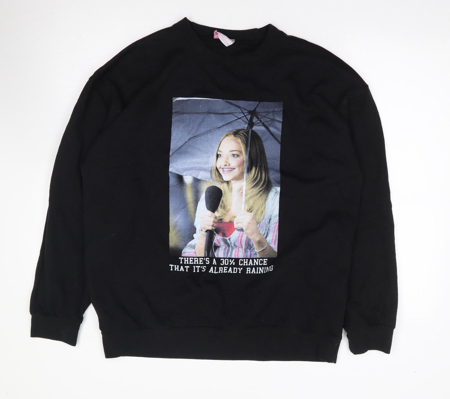 Mean Girls  Womens Black  Cotton Pullover Sweatshirt Size L  Pullover