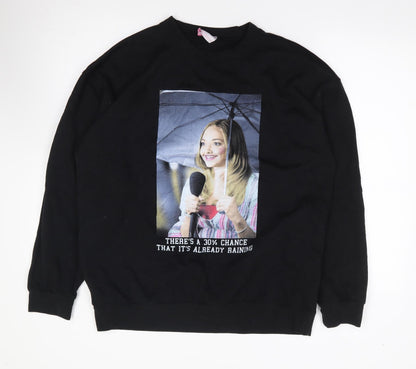 Mean Girls  Womens Black  Cotton Pullover Sweatshirt Size L  Pullover
