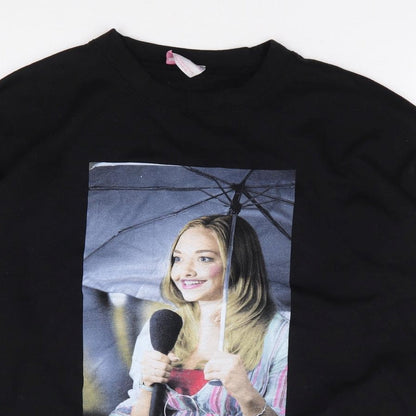 Mean Girls  Womens Black  Cotton Pullover Sweatshirt Size L  Pullover