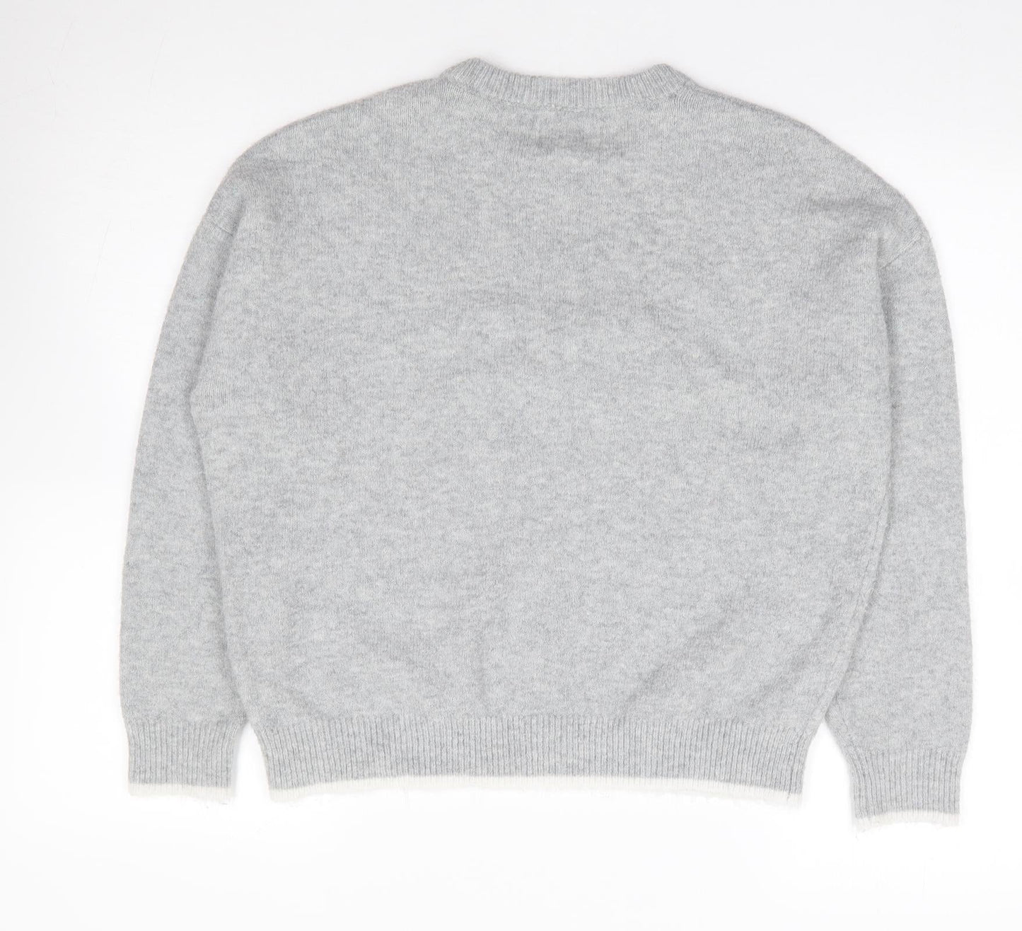 Womens UK Size S Springfield Grey Pullover Jumper