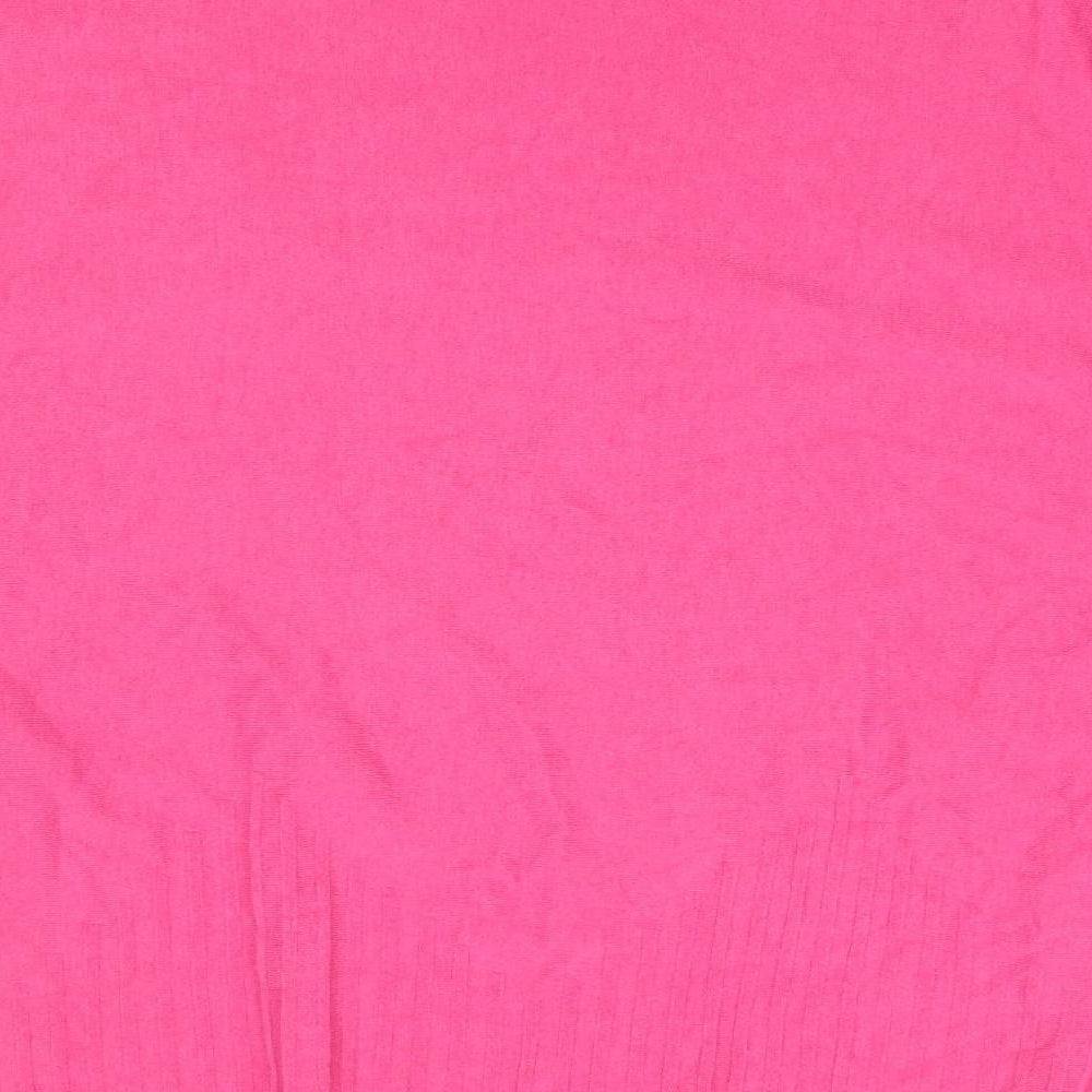 Mis Sugar Womens Pink Boat Neck  Polyamide Pullover Jumper Size L