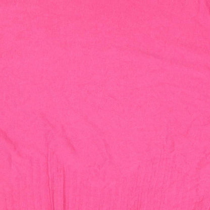 Mis Sugar Womens Pink Boat Neck  Polyamide Pullover Jumper Size L