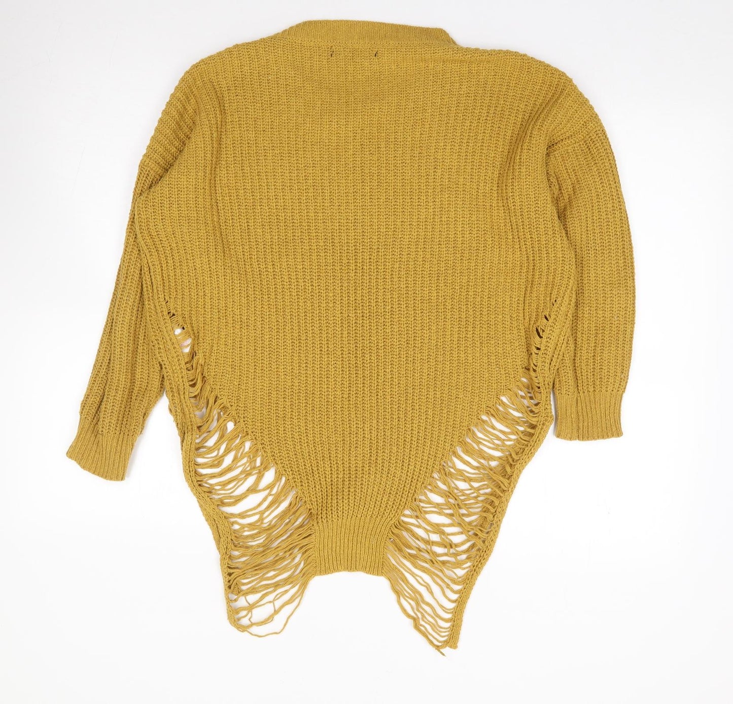 Womens UK Size 10 Cameo Rose Yellow Pullover Jumper