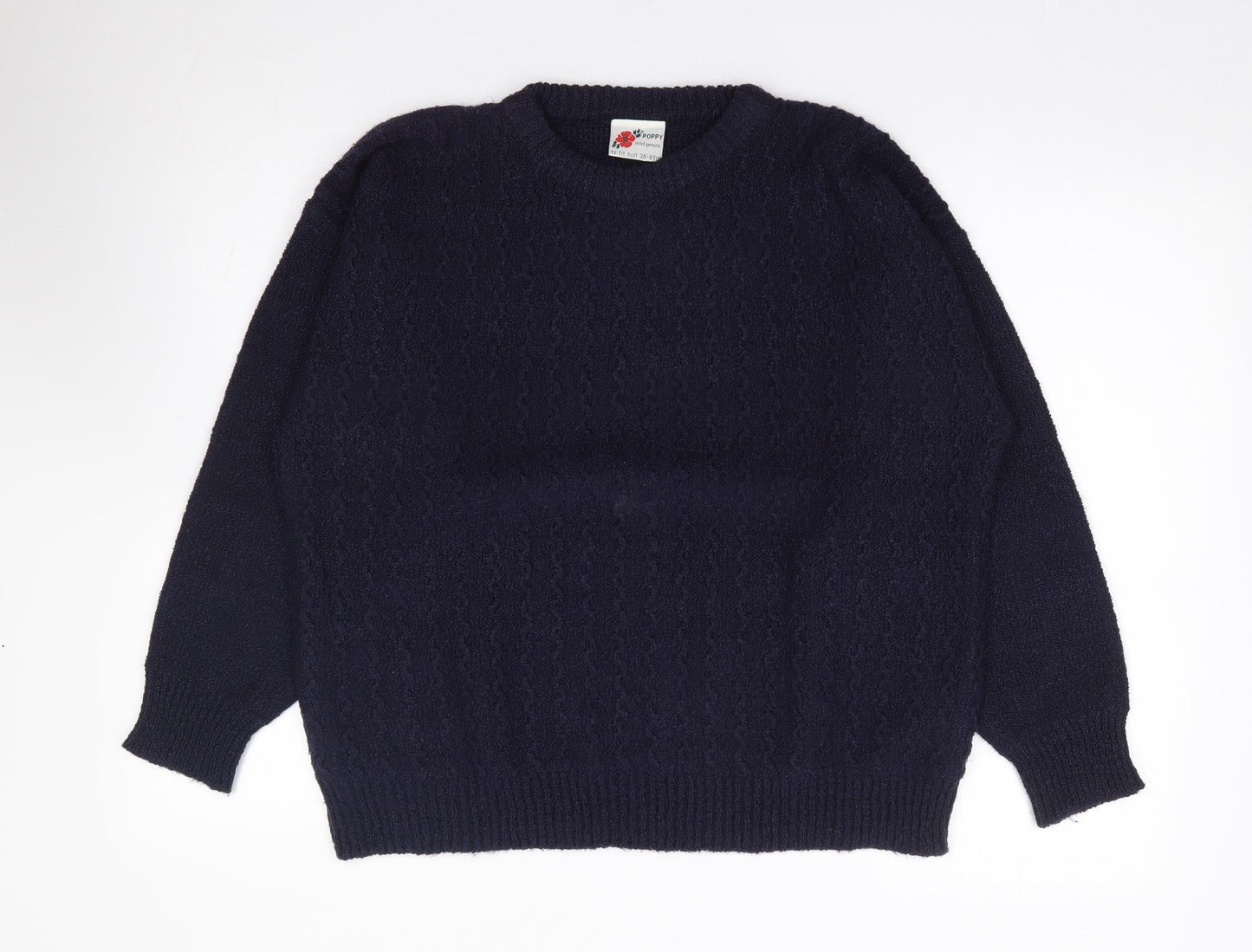 Womens UK Size 38 Poppy Blue Pullover Jumper