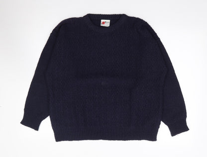 Womens UK Size 38 Poppy Blue Pullover Jumper