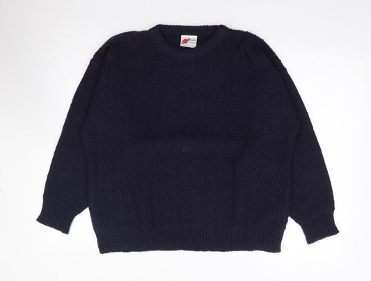 Womens UK Size 38 Poppy Blue Pullover Jumper