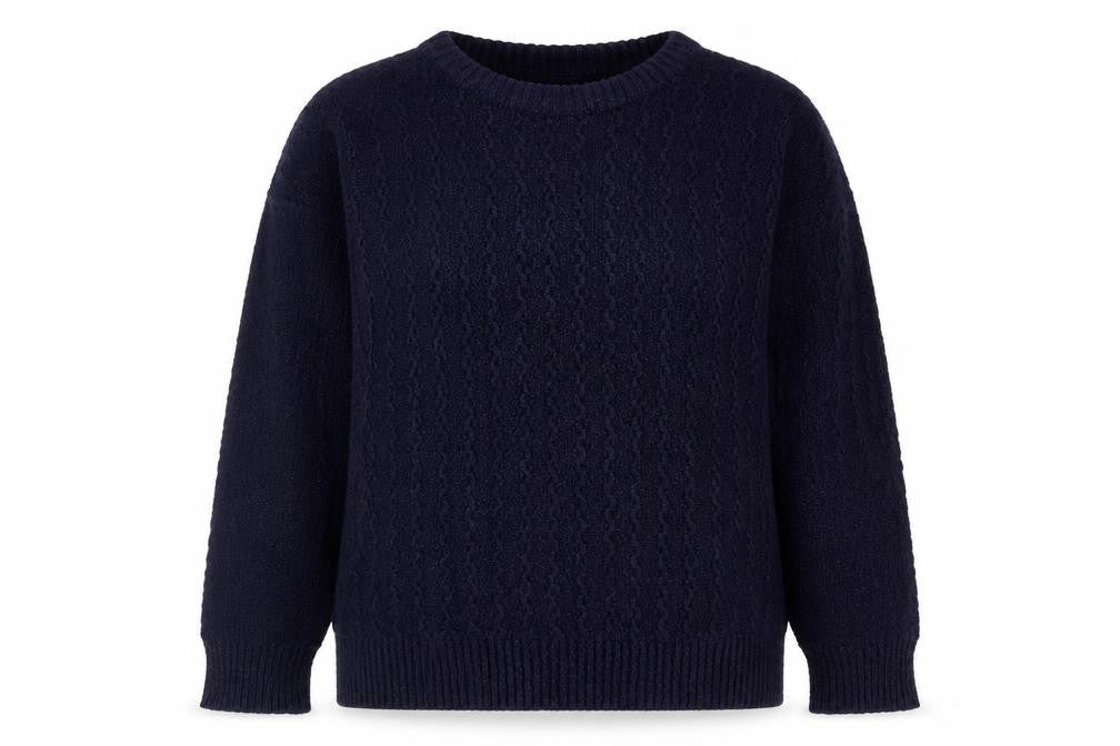 Womens UK Size 38 Poppy Blue Pullover Jumper