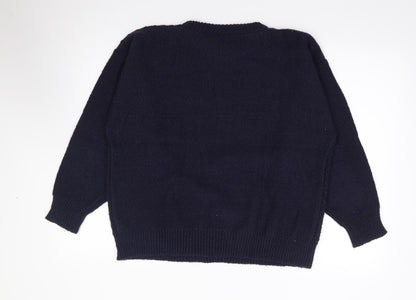 Womens UK Size 38 Poppy Blue Pullover Jumper