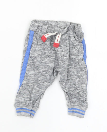 Heatons Boys Grey  Cotton Jogger Trousers Size 3-6 Months