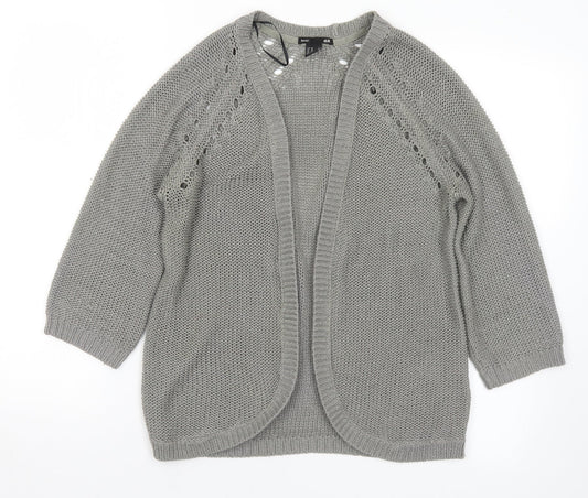 Womens UK Size XS H&M Grey Cardigan Jumper