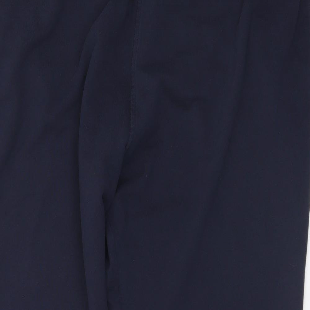Preworn Mens Blue  Polyester Jogger Trousers Size 38 in L28 in Regular Drawstring