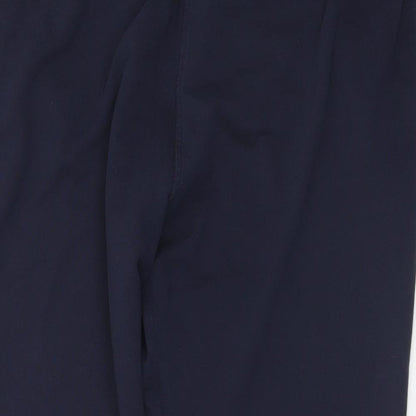 Preworn Mens Blue  Polyester Jogger Trousers Size 38 in L28 in Regular Drawstring