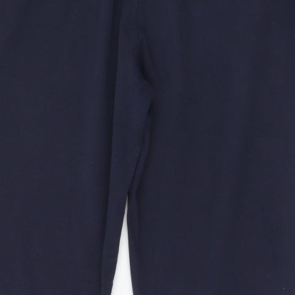 Preworn Mens Blue  Polyester Jogger Trousers Size 38 in L28 in Regular Drawstring