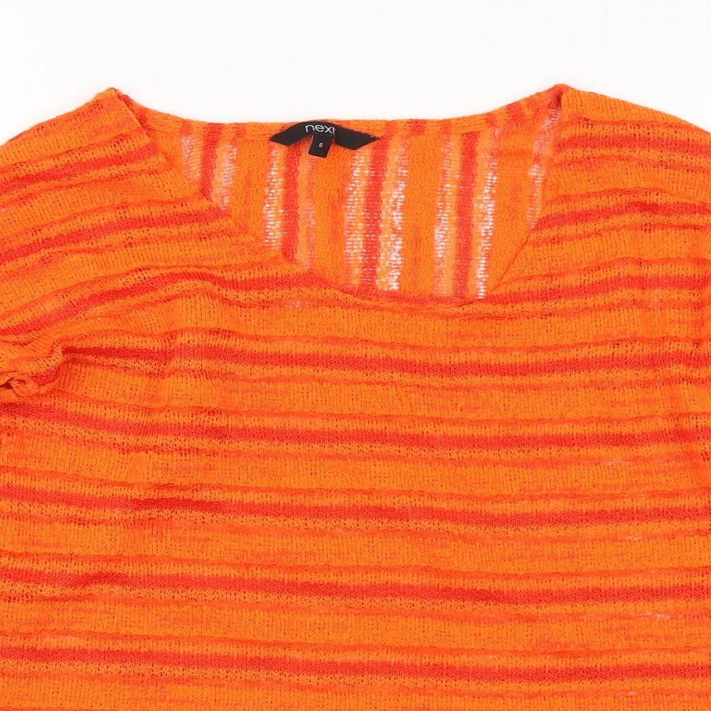 Womens UK Size 6 NEXT Orange Pullover Jumper