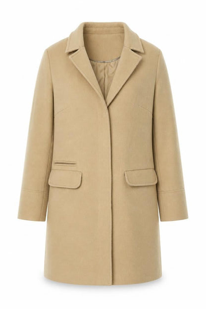 Womens UK Size 8 Topshop Beige Pea Coat