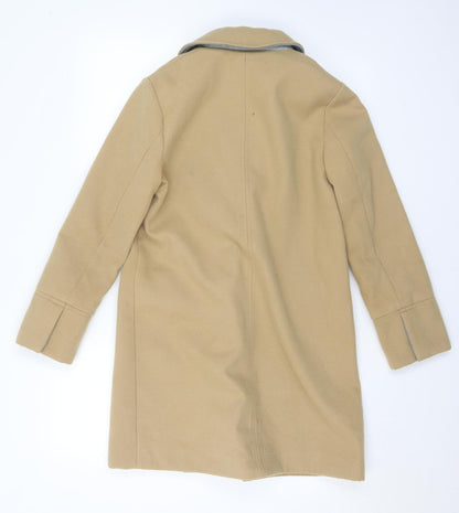 Womens UK Size 8 Topshop Beige Pea Coat