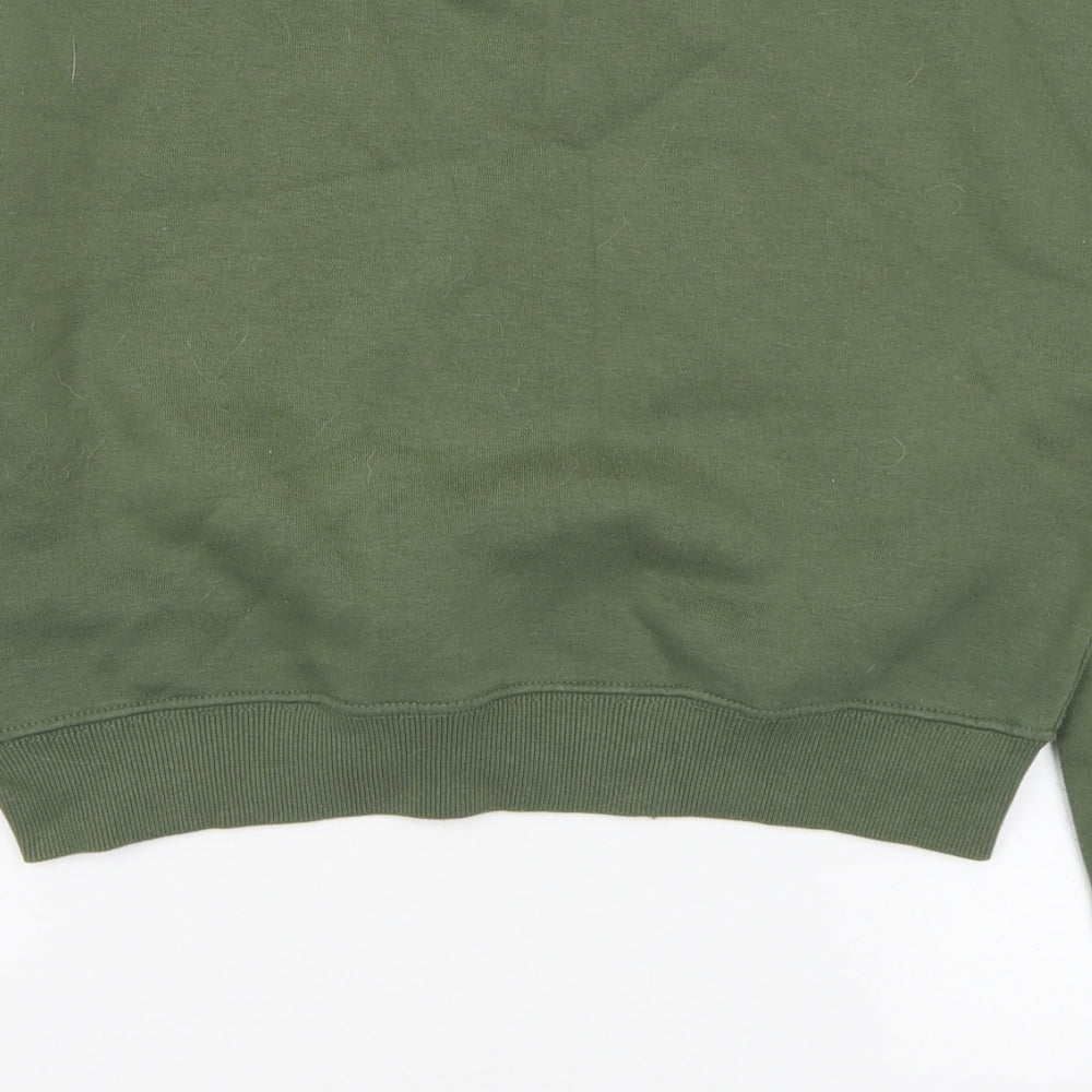 Russell Athletic Womens Green  Cotton Pullover Sweatshirt Size S   - Cropped. RSL