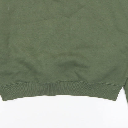 Russell Athletic Womens Green  Cotton Pullover Sweatshirt Size S   - Cropped. RSL