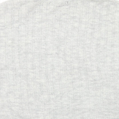 George Womens Grey Roll Neck  Acrylic Pullover Jumper Size M