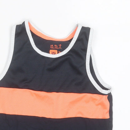 F&F Boys Blue  Polyester Basic Tank Size 5 Years Round Neck