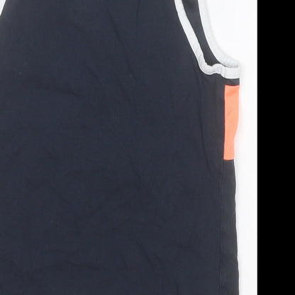 F&F Boys Blue  Polyester Basic Tank Size 5 Years Round Neck