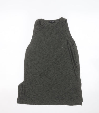 Womens UK Size 10 New Look Green Basic Tank