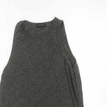 Womens UK Size 10 New Look Green Basic Tank