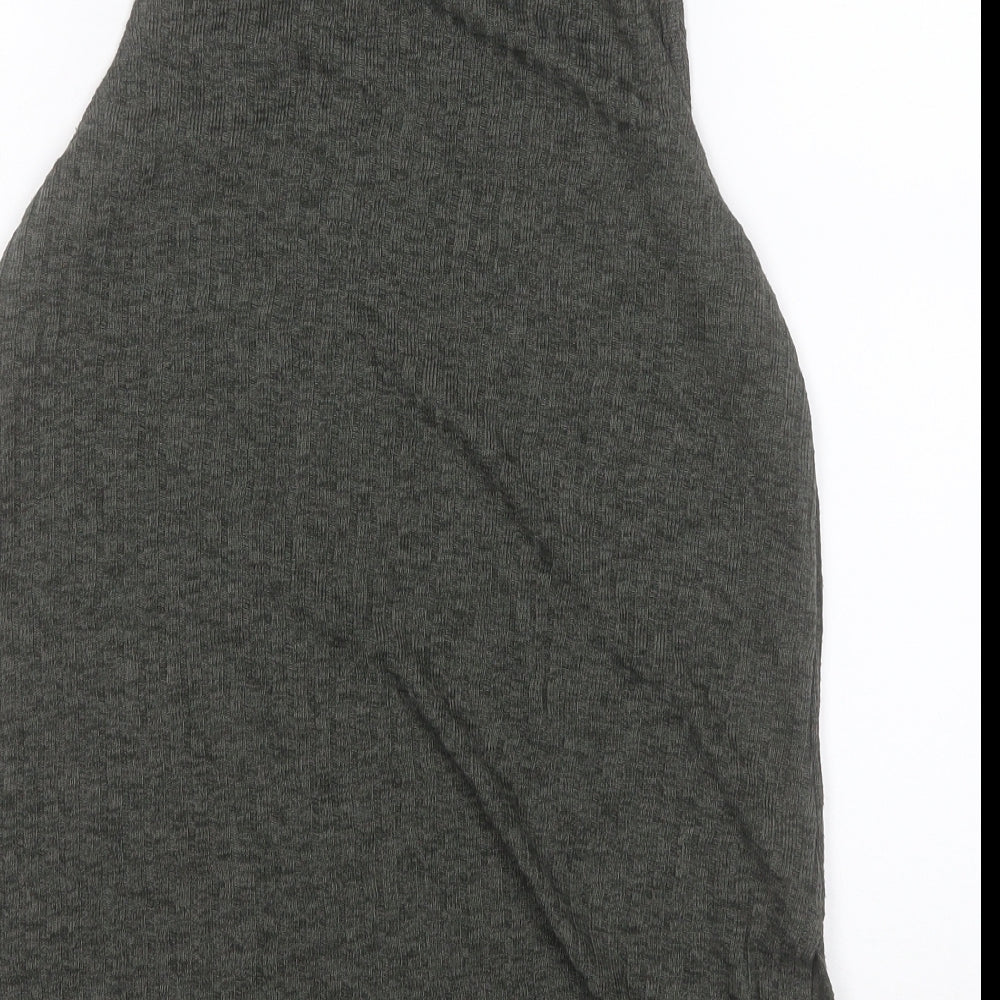 Womens UK Size 10 New Look Green Basic Tank
