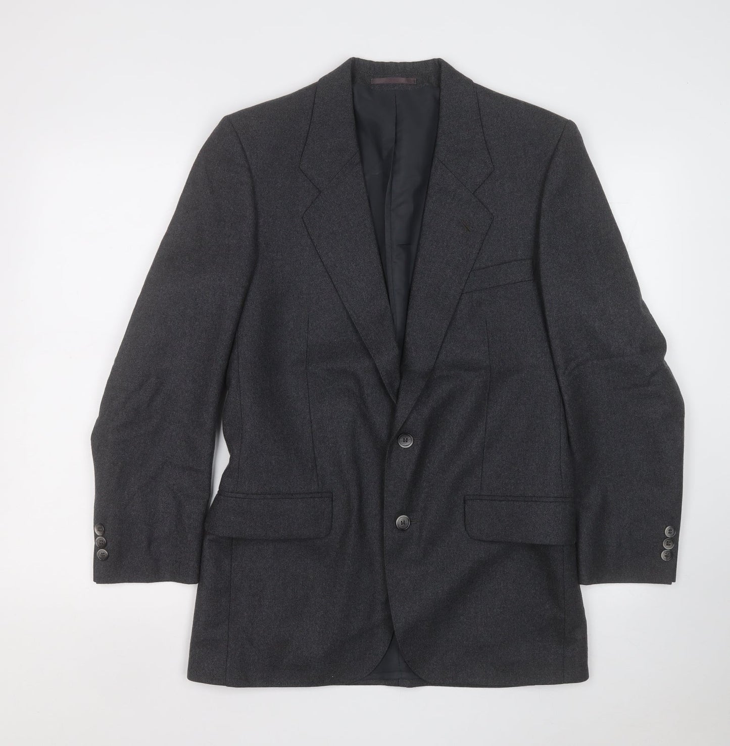 bradleys Mens Grey  Polyester Jacket Suit Jacket Size 36