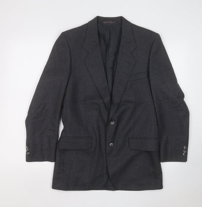 bradleys Mens Grey  Polyester Jacket Suit Jacket Size 36