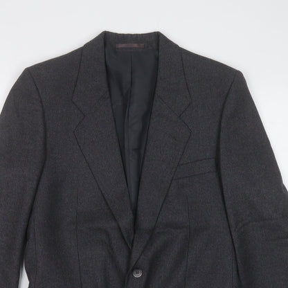 bradleys Mens Grey  Polyester Jacket Suit Jacket Size 36